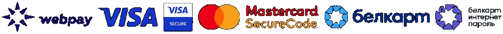 Принимаем к оплате: WebPay, Visa, Mastercard, Белкарт
