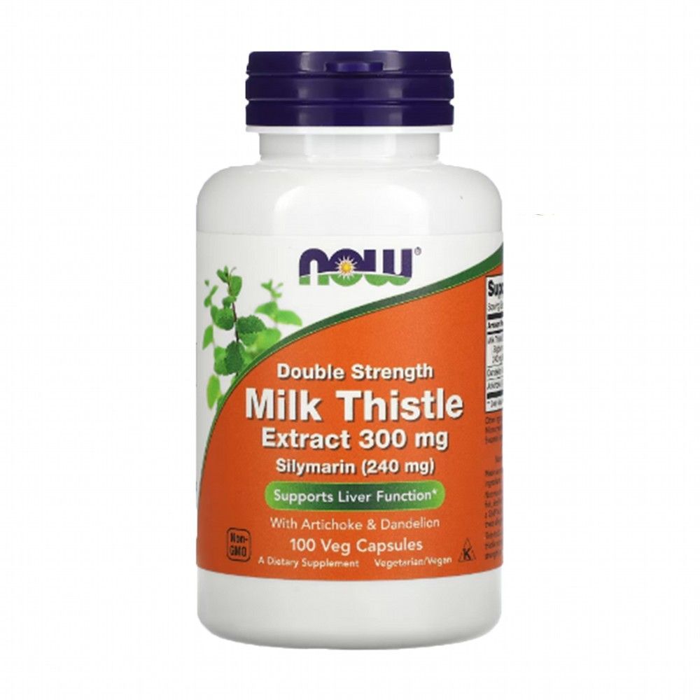 MILK THISTLE EXT 300mg NOW, 50 веган.капс.