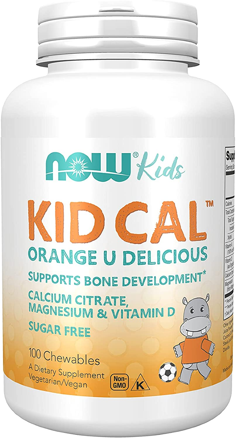 Кальций KID-CAL CHEWABLE CALCIUM NOW, 100 пастилок