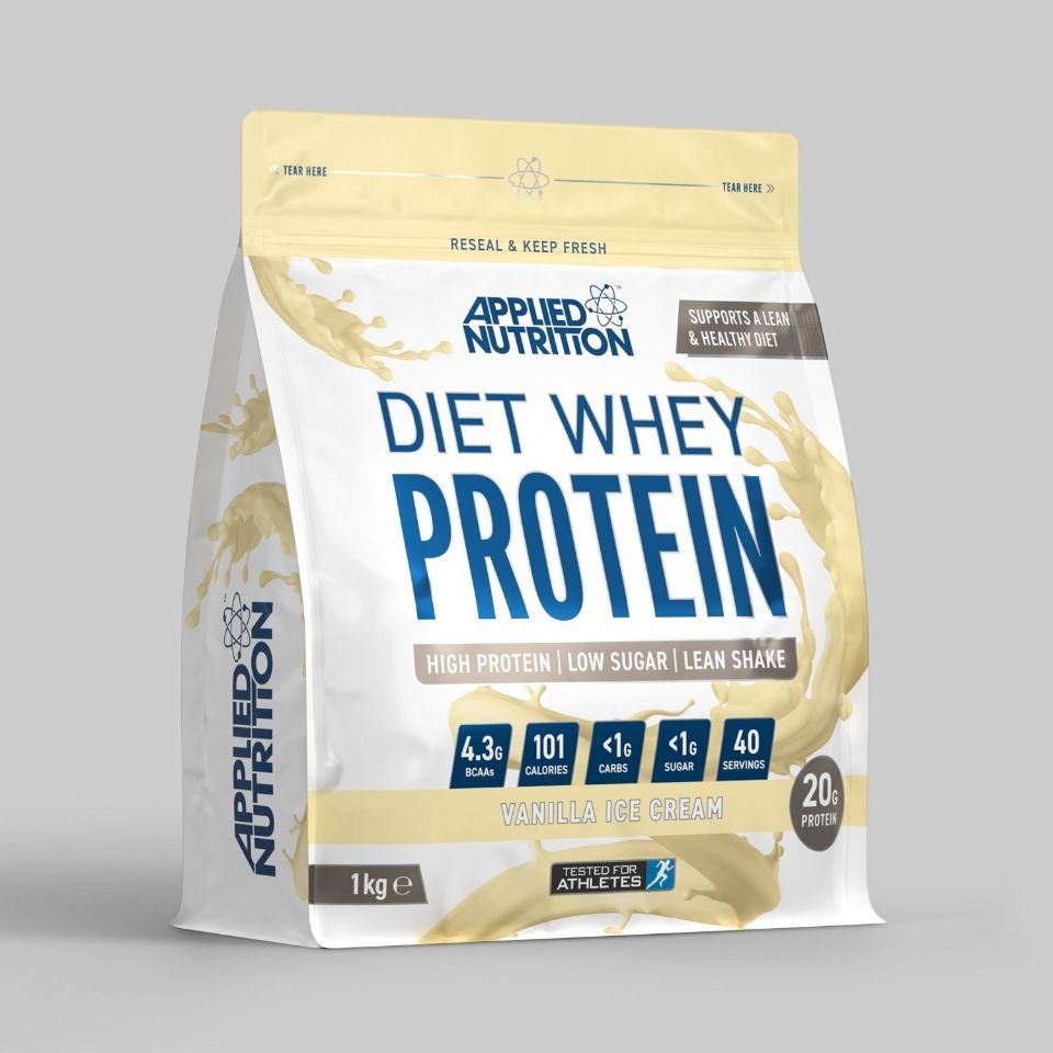 Протеин Diet Whey Protein Applied Nutrition, 1000 г, ванильное мороженное