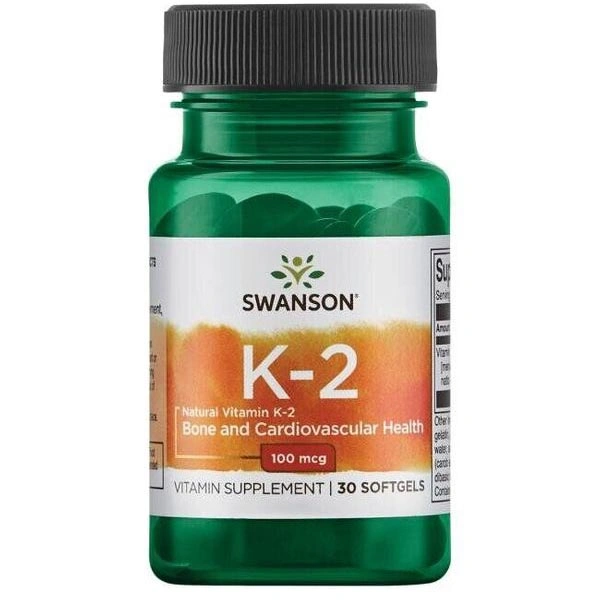 Витамин K Vitamin K2 - Natural 100 mcg SWANSON, 30 капсул