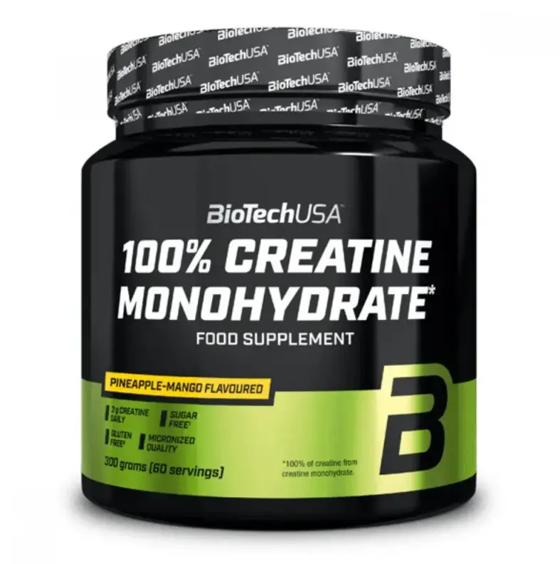 Креатин 100% Creatine Monohydrate BiotechUSA, 300г