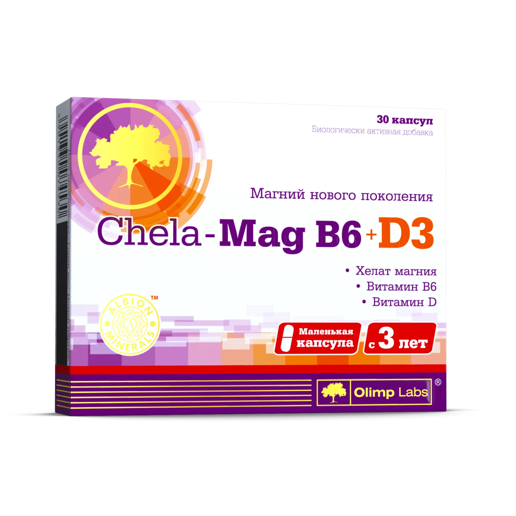 Витамины Olimp Chela-Mag B6 + D3, 30 капс.