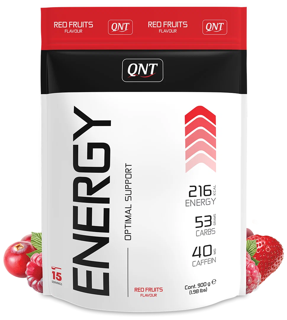 Комплекс QNT Energy Powder, 900 г, красные фрукты