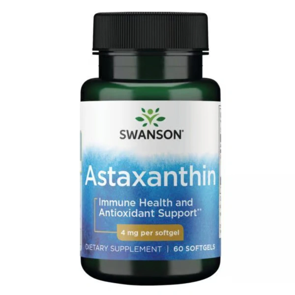 Астаксантин Astaxanthin 4 mg SWANSON, 60 капсул