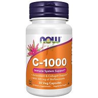 Витамин C-1000 NOW Foods, 30 веган.капс.