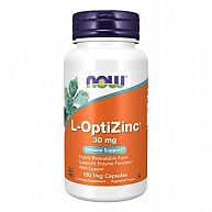 Цинк + медь L-OPTIZINC 30mg + COPPER NOW, 100 капсул
