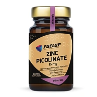 Цинк Zinc Picolinate 15 mg Fuel-Up, 30 вег.капсул