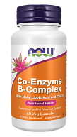 Комплекс CO-ENZYME B-COMPLEX NOW, 60 капсул