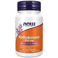 Наттокиназа 100MG NOW, 60 капсул