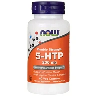 5-гидрокситриптофан Double strength 5-HTP 200mg NOW, 60 вег.капсул