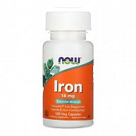 Железо IRON 18MG FERROCHEL(R) NOW, 120 веган.капс.