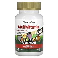 Витамины Animal Parade GOLD, NaturesPlus, со вкусом вишни, 60 жев. таблеток