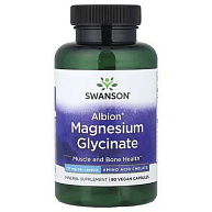 Магний Magnesium Glycinate 133 mg Albion SWANSON, 90 капсул