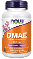 Диметиламиноэтанол DMAE 250mg NOW, 100 капсул