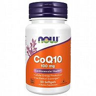 Коэнзим Co Q10 100мг NOW Foods, 50 капс.