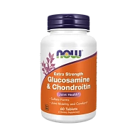 Глюкозамин Хондроитин Glucosamine & Chondroitin Extra Strength NOW, 60 таблеток