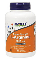 Аминокислоты L-Arginine 1000мг NOW, 120 таб.