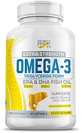Омега-3 Extra Strength 1360мг Triglyceride Form EPA 630мг DHA 320мг Proper Vit, 60 гелькапс.