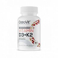 Витамин D3+K2 OstroVit, 90 таблеток
