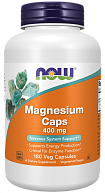 Магний MAGNESIUM 400 мг NOW, 180 веган.капс.