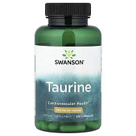 Таурин Taurine 500 mg SWANSON, 100 капсул