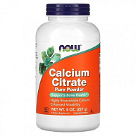 Кальций CALCIUM CITRATE POWDER  8 OZ NOW, 227 грамм