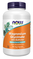 Магний Magnesium Glycinate with BioPerine NOW, 180 вег.капсул