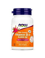 Витамин D3 5000iu NOW Foods, 240 капс.