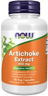 Экстракт артишока ARTICHOKE EXTRACT 450MG NOW, 90 капсул