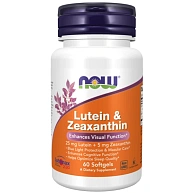 Лютеин LUTEIN & ZEAXANTHIN NOW, 60 капсул