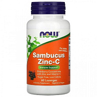 Цинк SAMBUCUS ZINC-C NOW, 60 пастилок