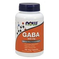 ГАМК GABA 500 mg NOW, 100 веган.капс.