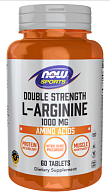 Аргинин L-Arginine 1000mg Double Strength NOW, 60 таблеток