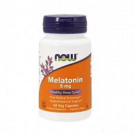 Мелатонин 5мг NOW Foods, 60 капс