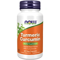 Куркума TURMERIC CURCUMIN NOW, 60 капсул
