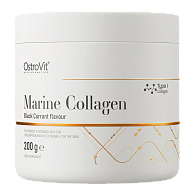 Коллаген OstroVit Marine Collagen 200 g (black currant)