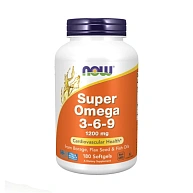 Омега SUPER OMEGA 3-6-9 1200MG NOW, 90 капсул