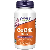 Коэнзим Co Q10 30мг NOW Foods, 60 капс.