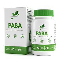 Парааминобензойная кислота (Витамин В10) / PABA (B10) / 60 капс. веган