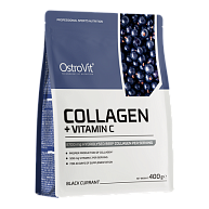 Коллаген  OstroVit Collagen + Vitamin C 400 g (black currant)