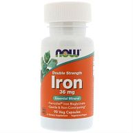 Железо IRON 36MG FERROCHEL(R) NOW, 90 веган.капс.