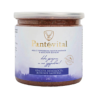 Мёд "Pantovital" с порошком пантов марала и Красной щетки, 250 гр