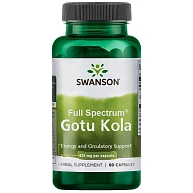 Готу Кола Full Spectrum Gotu Kola 435 mg SWANSON, 60 капсул