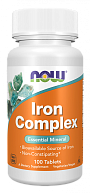 Железо IRON COMPLEX NOW, 100 таблеток