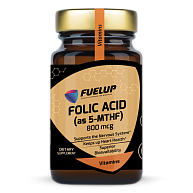 Фолиевая кислота Folic Acid (5-MTHF) 800 mcg Fuel-Up, 120 таблеток