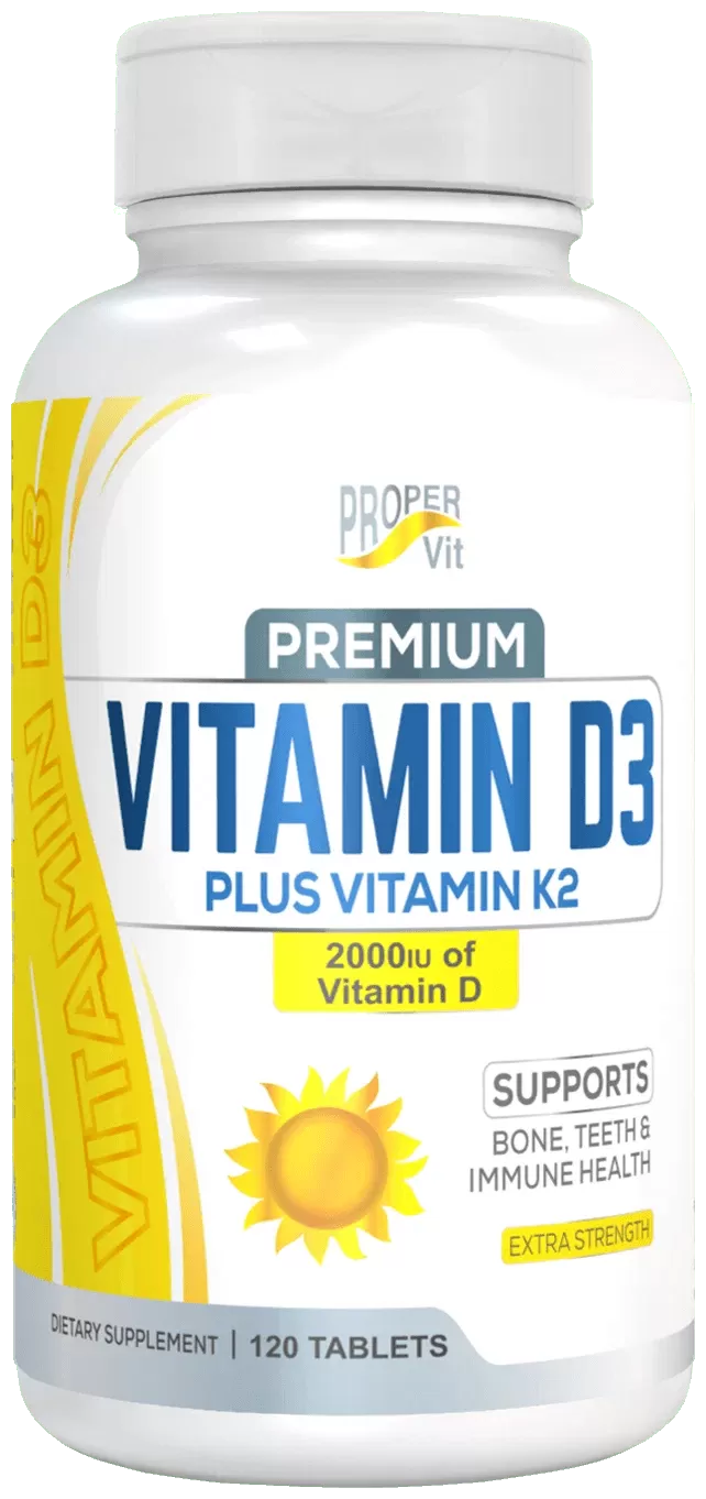 Витамин D3 2000 IU + K2, Proper Vit
