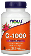 Витамин C-1000 Rose Hips SR NOW Foods, 100 таб.